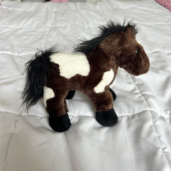 Ganz Webkinz HM147 Pinto Horse Plush Stuffed Animal Brown White Y2K - NO CODE - Picture 6 of 10